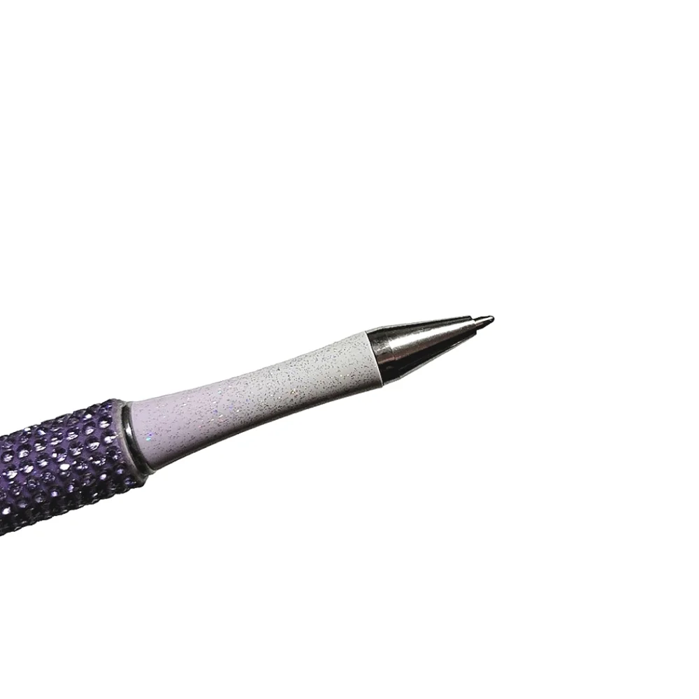 Athletic Sneaker Beaded Bling Ballpoint Twist Pen Topper Violet